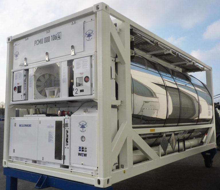 Tank Container Dual Refrigeration Unit Klinge Corporation