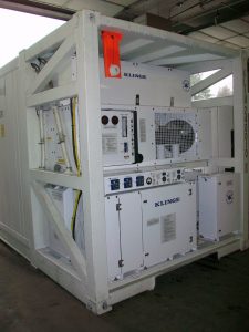 Satellite Communication System on a Dual Refrigerated & Dual Powered Container