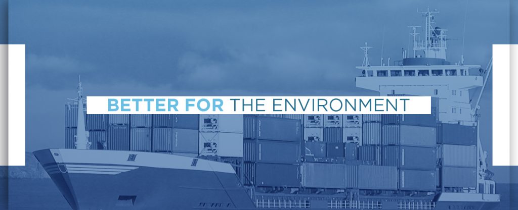 Ocean shipping is better for the environment