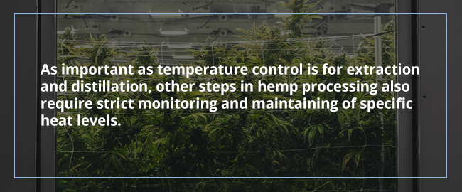 Temperature Control Applications for Hemp Processing