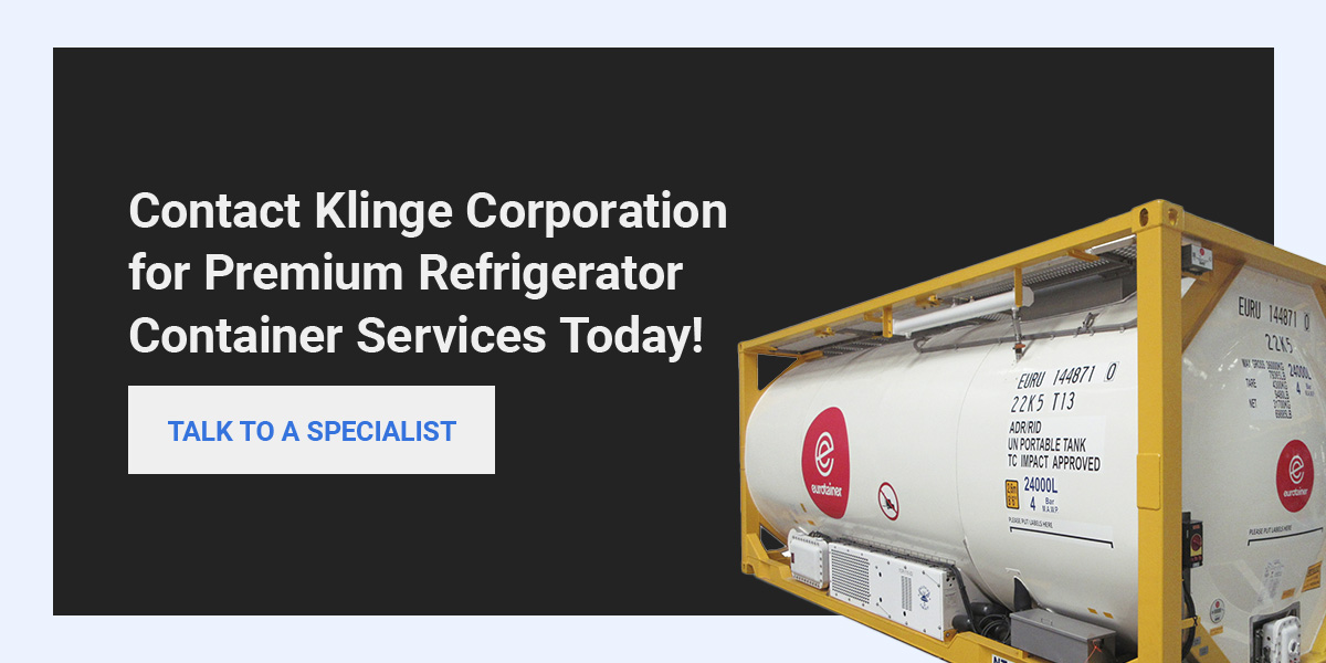 Contact Klinge Corporation for Premium Refrigerator Container Services Today!